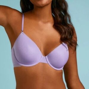 On Gossamer Lavender Super Comfy T-shirt Bra Sz-34D